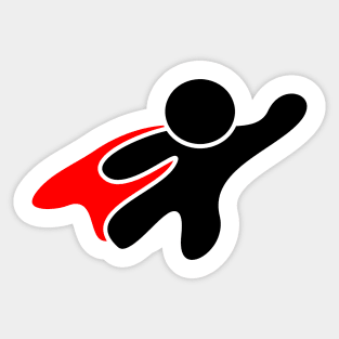 Superhero Man Sticker